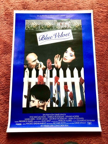 Blue velvet kinoplakat poster - blue,